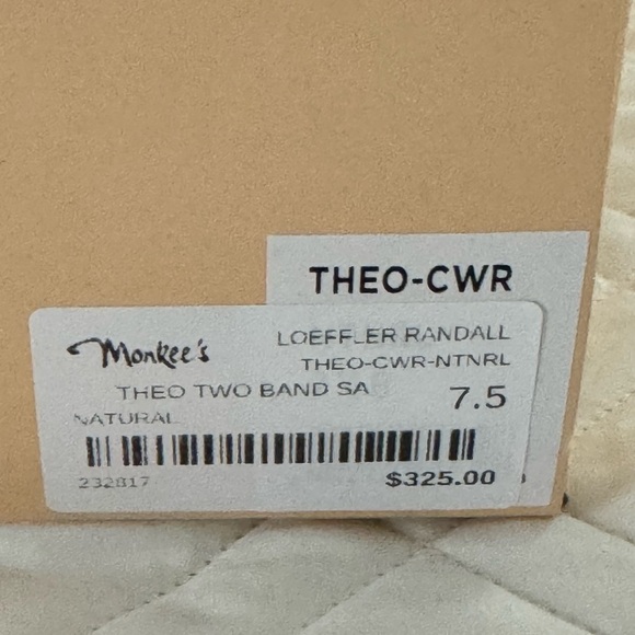 Loeffler Randall Tan Sandals with Gold Buckles - Picture 4 of 4